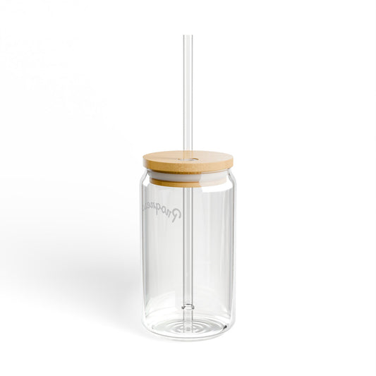 Stylish Sipper Glass, 16oz - Eco-Friendly Drinkware for Parties, Gifts, or Daily Use, Perfect for Summer, Unique Home Decor