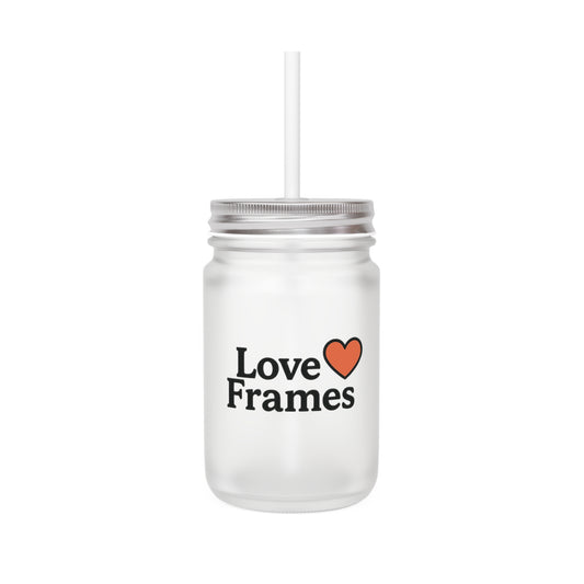 Personalized Love Frames Mason Jar - Perfect for Gifts, Weddings, Home Decor, Sweetheart Drinks, Party Favors