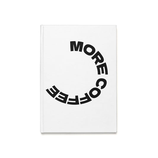More Coffee, Less Hustle Hardcover Journal - Daily Planner, Motivation Notebook, Gift for Writers, Students, Desk Decor