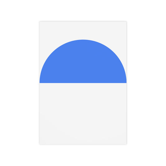 Modern Minimalist Art Prints, Abstract Home Decor, Wall Art for Living Room, Office Decor, Blue and White Posters